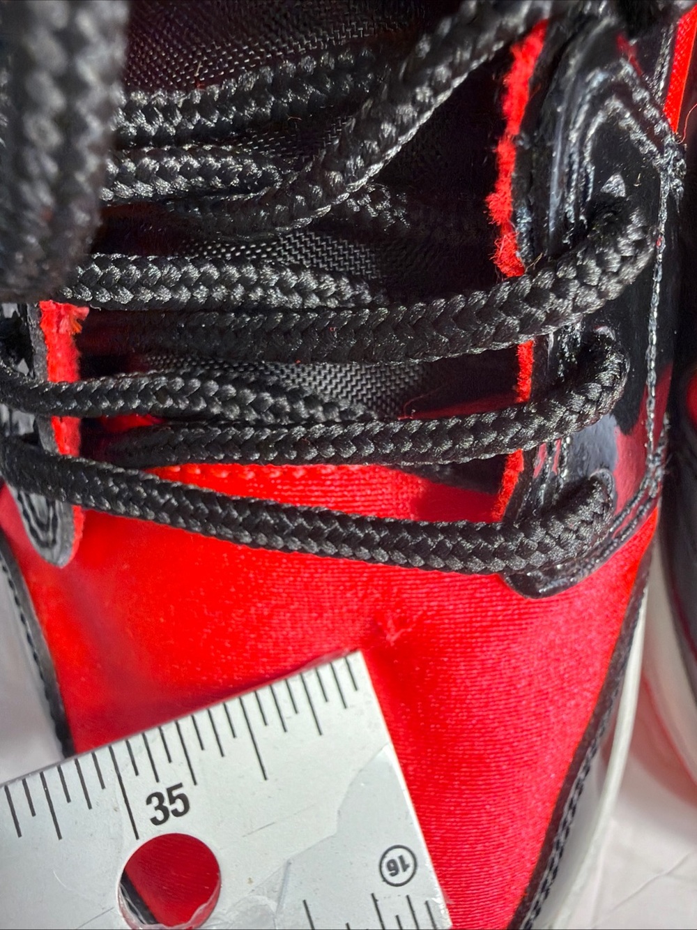 Jordan High-Top Sneakers in Red and Black - Picture 5 of 13